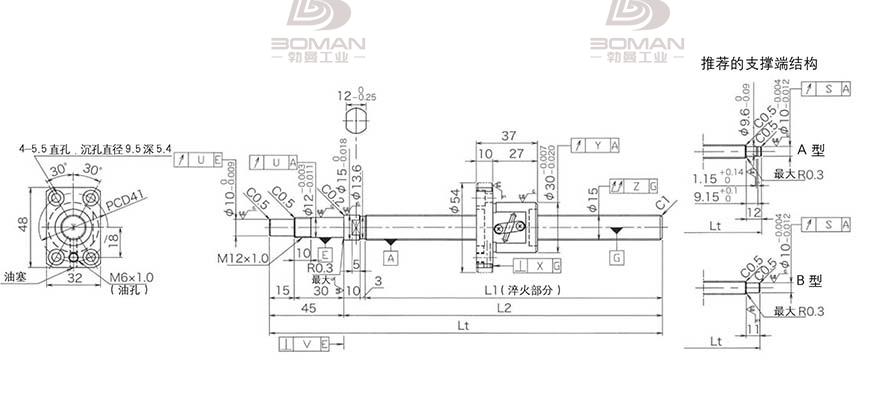 KURODA GP1502DS-BAPR-0300B-C3S 黑田丝杆3d软件