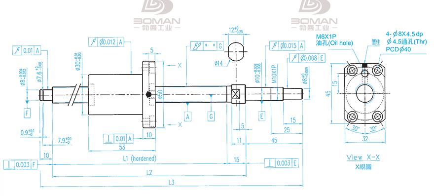 TBI XSVR01210B1DGC5-580-P1 tbi丝杆型号区别