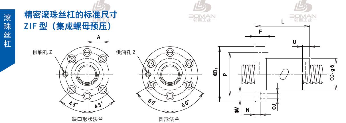 TSUBAKI 40ZIF12S6 tsubaki数控滚珠丝杆规格